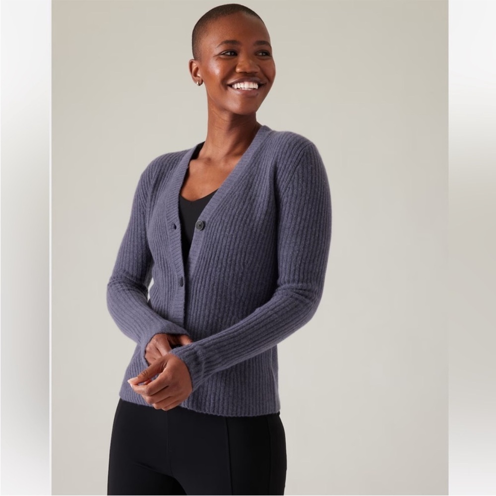 Athleta Women's Gray Cardigan Sweater